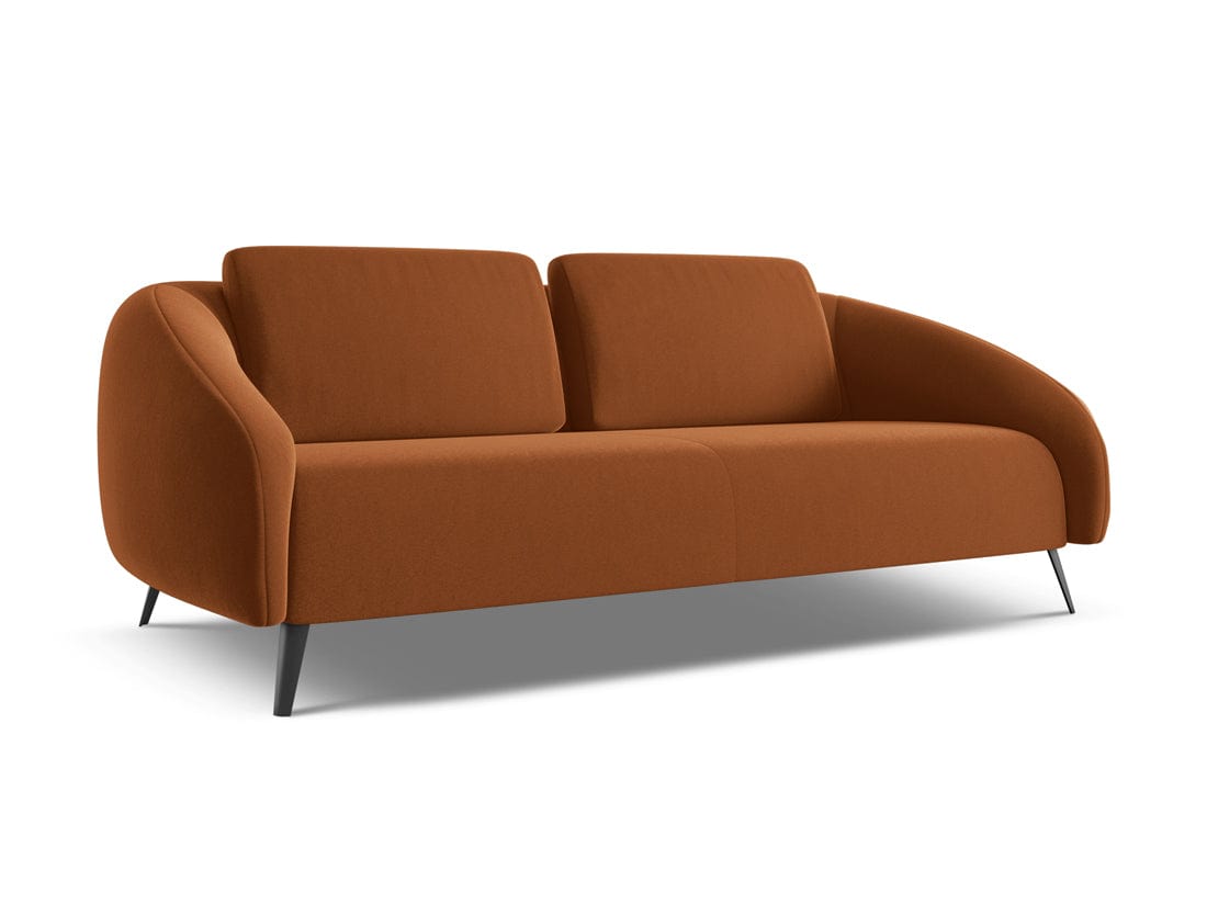 Makamii Canapea Fixa, 3 locuri, Tapitata cu Stofa, Nani Velvet 3S-3, l196xA99xH82 cm