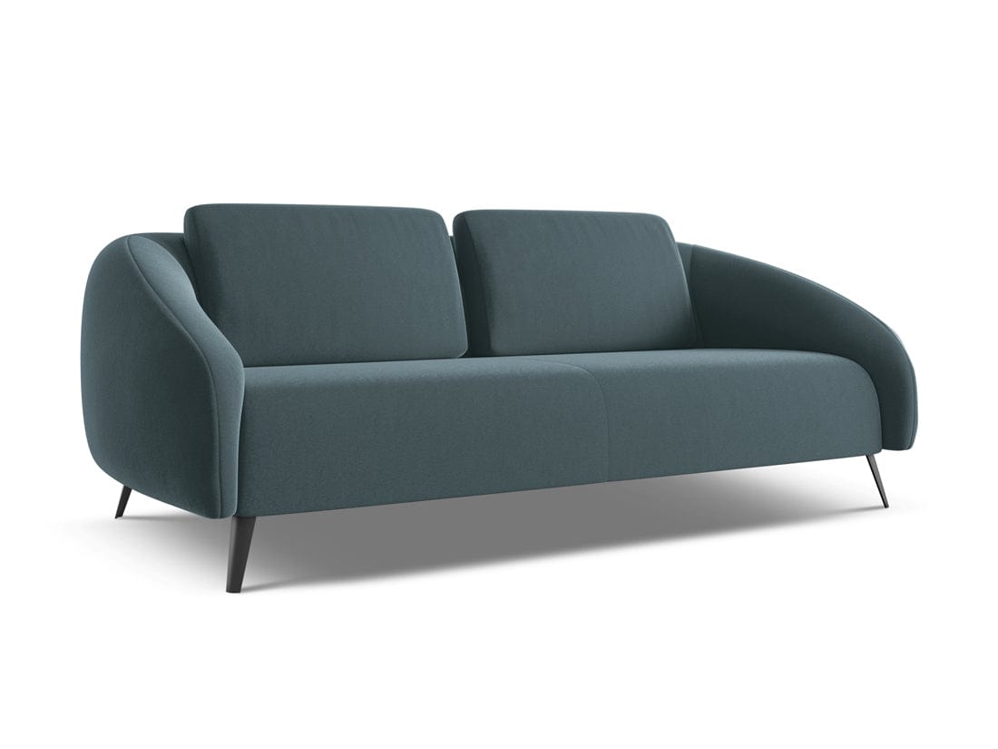 Makamii Canapea Fixa, 3 locuri, Tapitata cu Stofa, Nani Velvet 3S-3, l196xA99xH82 cm