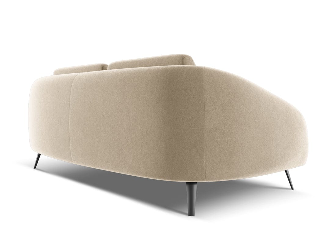 Makamii Canapea Fixa, 3 locuri, Tapitata cu Stofa, Nani Velvet 3S-3, l196xA99xH82 cm