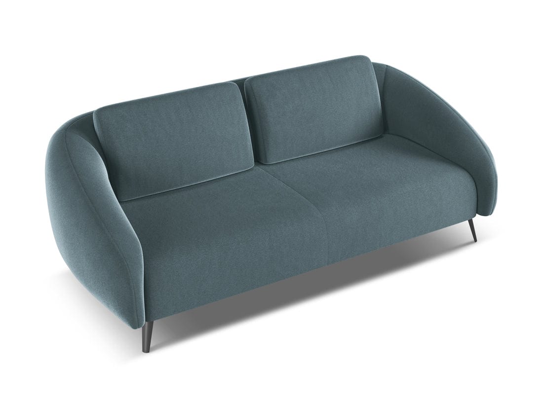 Makamii Canapea Fixa, 3 locuri, Tapitata cu Stofa, Nani Velvet 3S-3, l196xA99xH82 cm