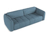 Makamii Canapea Fixa, 4 locuri, Tapitata cu Stofa, Hoku 4S-2, l250xA105xH74 cm