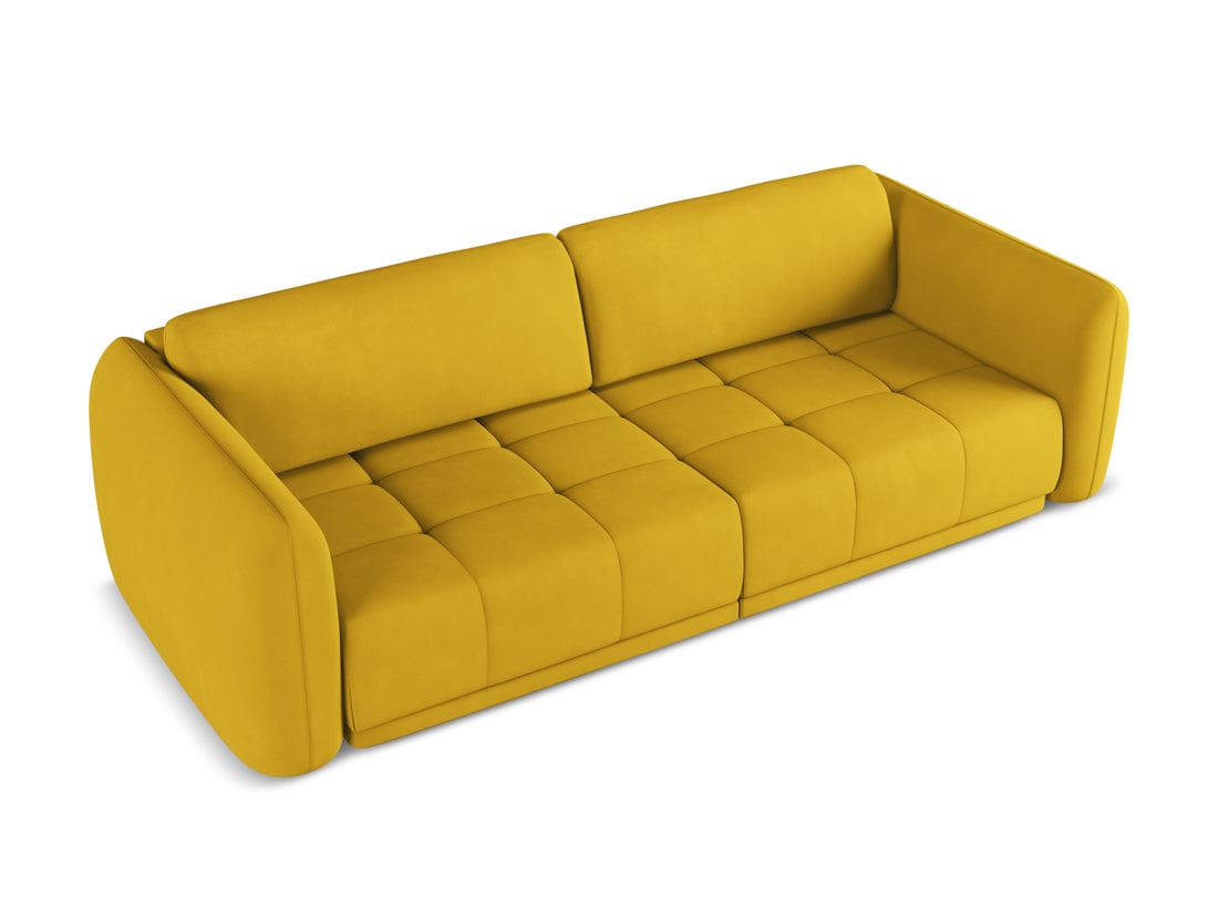 Makamii Canapea Fixa, 4 locuri, Tapitata cu Stofa, Hoku 4S-2, l250xA105xH74 cm