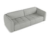 Makamii Canapea Fixa, 4 locuri, Tapitata cu Stofa, Hoku 4S-2, l250xA105xH74 cm