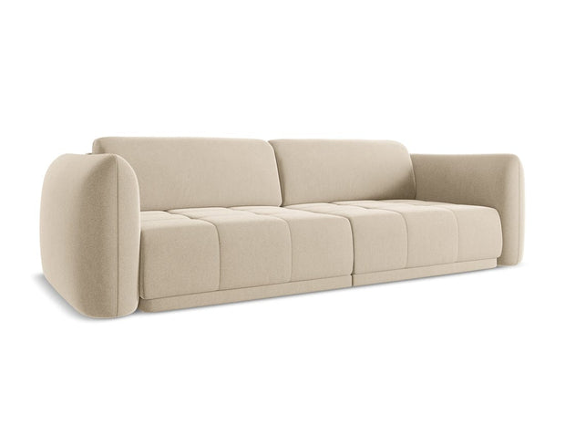 Makamii Canapea Fixa, 4 locuri, Tapitata cu Stofa, Hoku Velvet 4S-3, l250xA105xH74 cm