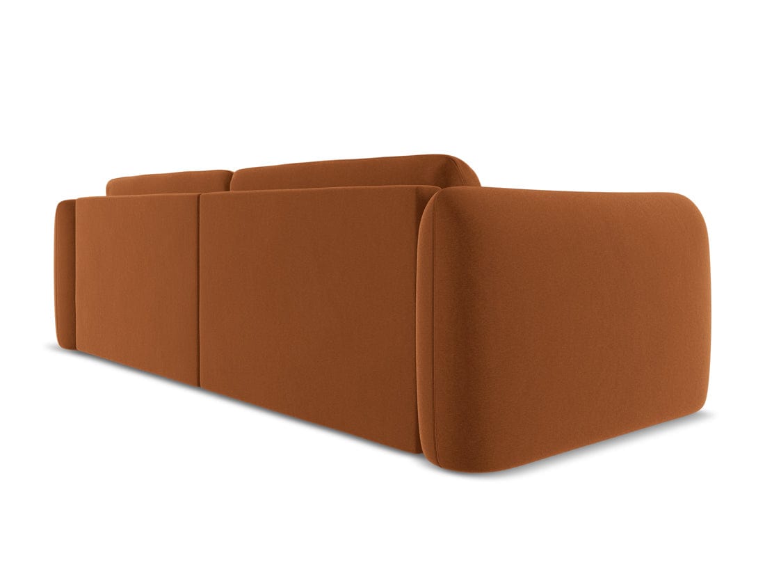 Makamii Canapea Fixa, 4 locuri, Tapitata cu Stofa, Hoku Velvet 4S-3, l250xA105xH74 cm