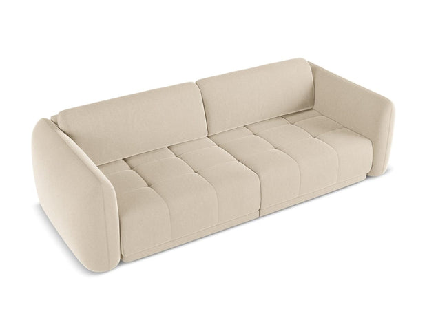 Makamii Canapea Fixa, 4 locuri, Tapitata cu Stofa, Hoku Velvet 4S-3, l250xA105xH74 cm