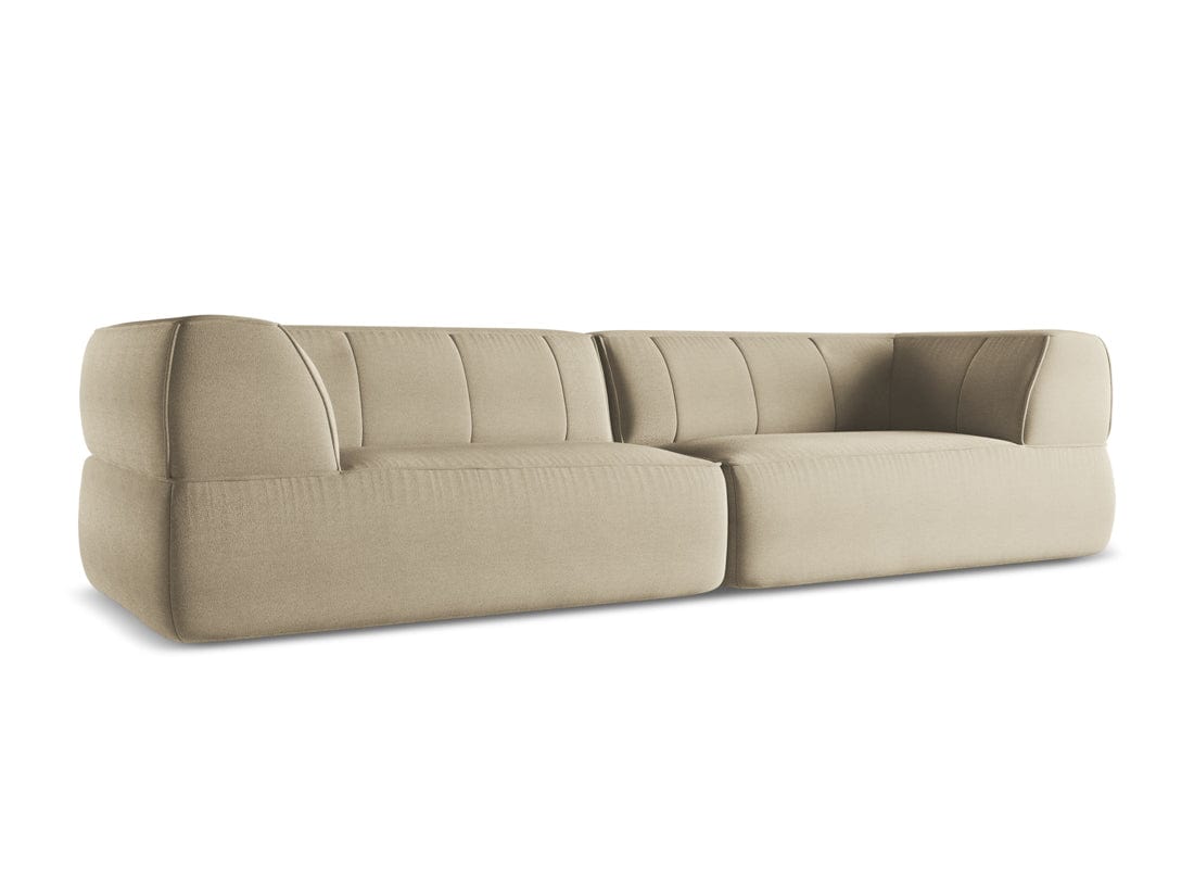 Makamii Canapea Fixa, 4 locuri, Tapitata cu Stofa, Liko 4S-7, l280xA95xH74 cm