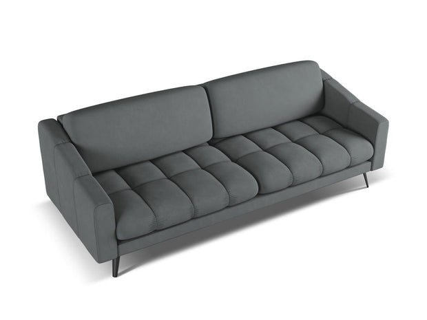 Makamii Canapea Fixa, 4 locuri, Tapitata cu Stofa, Nalu 4S-2, l238xA95xH80 cm