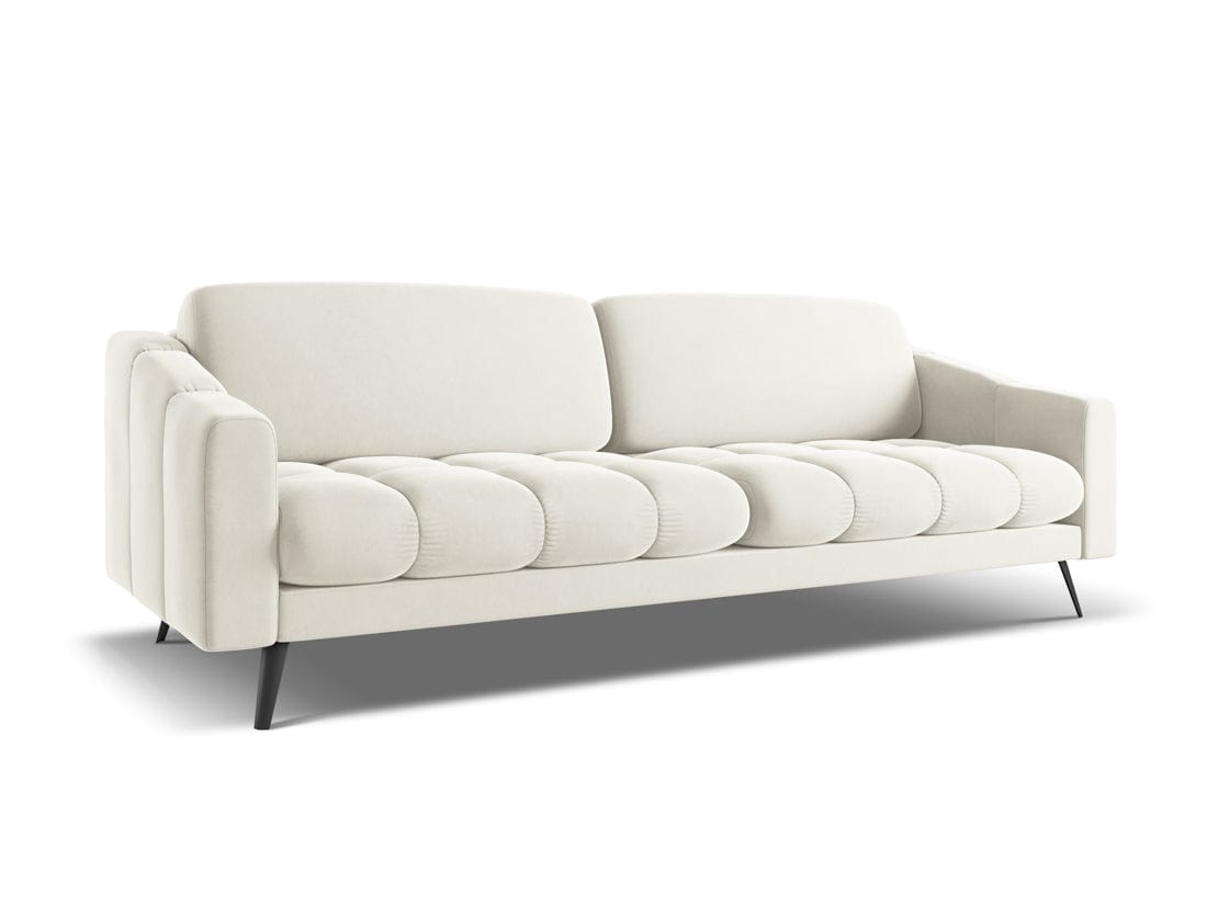 Makamii Canapea Fixa, 4 locuri, Tapitata cu Stofa, Nalu Velvet 4S-1, l238xA95xH80 cm