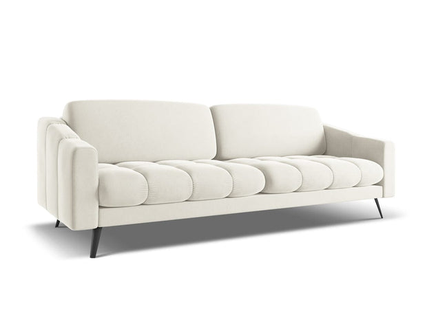 Makamii Canapea Fixa, 4 locuri, Tapitata cu Stofa, Nalu Velvet 4S-1, l238xA95xH80 cm