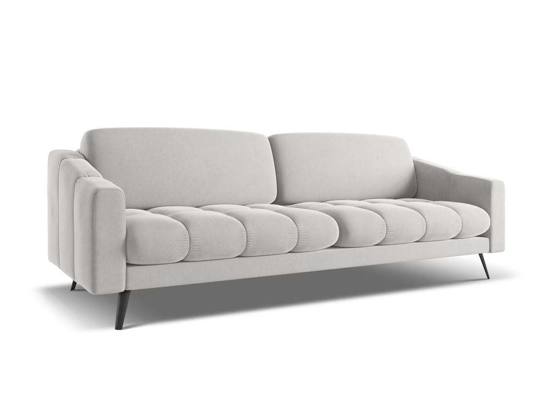 Makamii Canapea Fixa, 4 locuri, Tapitata cu Stofa, Nalu Velvet 4S-1, l238xA95xH80 cm