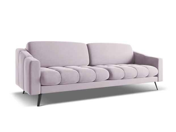 Makamii Canapea Fixa, 4 locuri, Tapitata cu Stofa, Nalu Velvet 4S-1, l238xA95xH80 cm