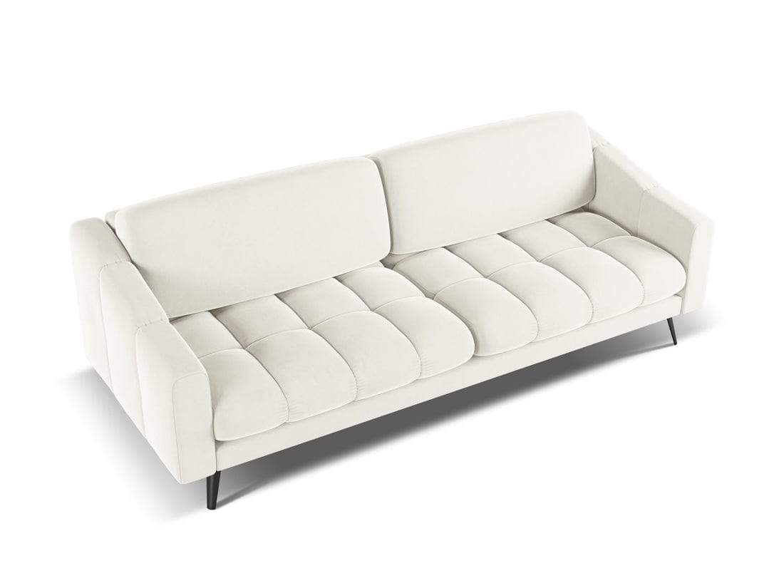 Makamii Canapea Fixa, 4 locuri, Tapitata cu Stofa, Nalu Velvet 4S-1, l238xA95xH80 cm