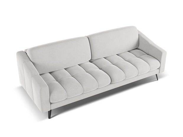 Makamii Canapea Fixa, 4 locuri, Tapitata cu Stofa, Nalu Velvet 4S-1, l238xA95xH80 cm