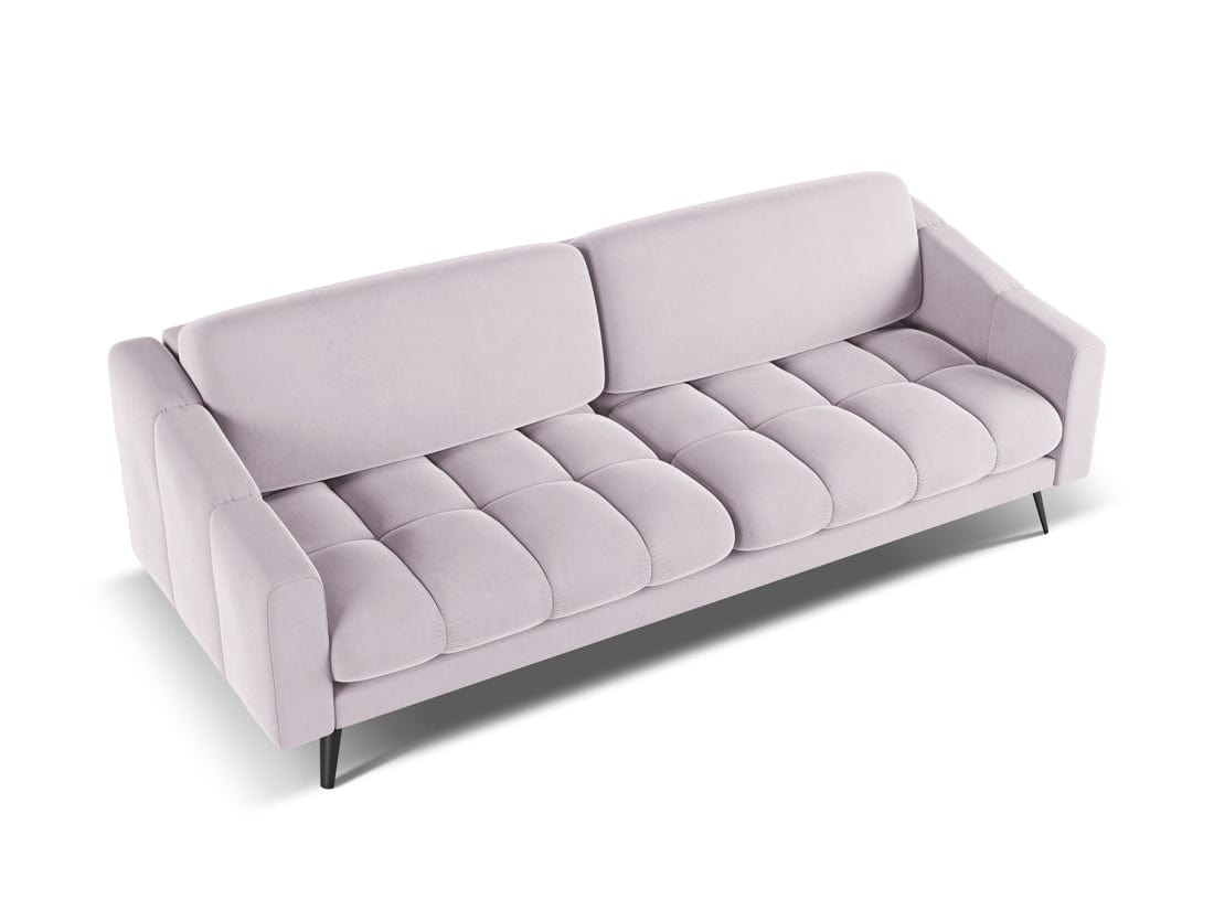 Makamii Canapea Fixa, 4 locuri, Tapitata cu Stofa, Nalu Velvet 4S-1, l238xA95xH80 cm