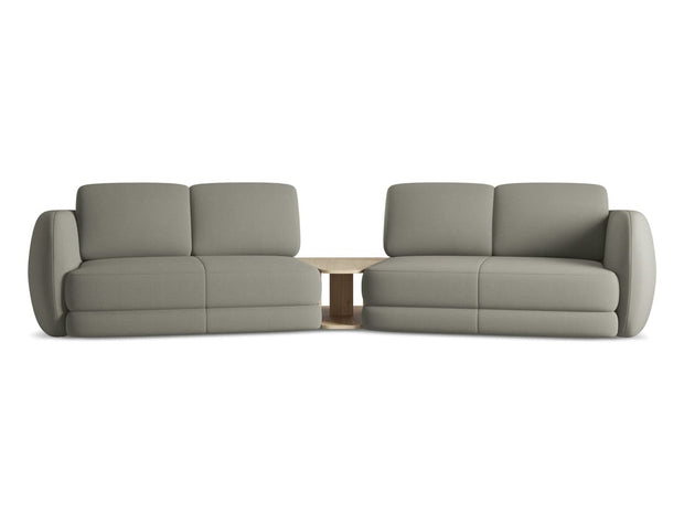 Makamii Canapea Fixa, 4 locuri, Tapitata cu Stofa si Masa de cafea Inclusa, Kiana 4S-7, l310xA104xH85 cm