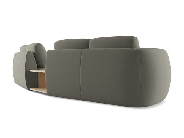 Makamii Canapea Fixa, 4 locuri, Tapitata cu Stofa si Masa de cafea Inclusa, Kiana 4S-7, l310xA104xH85 cm