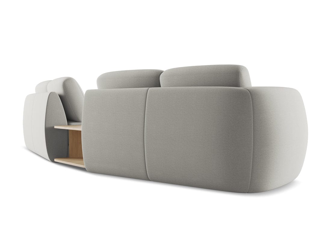 Makamii Canapea Fixa, 4 locuri, Tapitata cu Stofa si Masa de cafea Inclusa, Kiana 4S-7, l310xA104xH85 cm