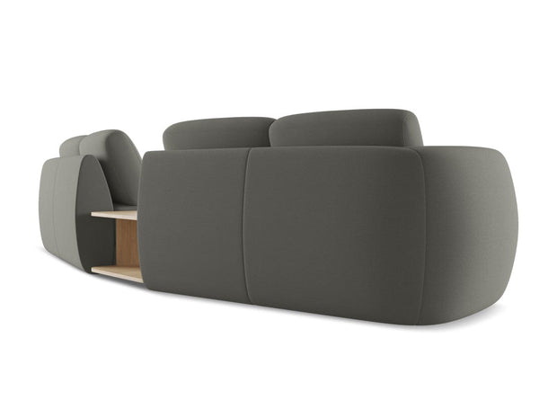 Makamii Canapea Fixa, 4 locuri, Tapitata cu Stofa si Masa de cafea Inclusa, Kiana 4S-7, l310xA104xH85 cm