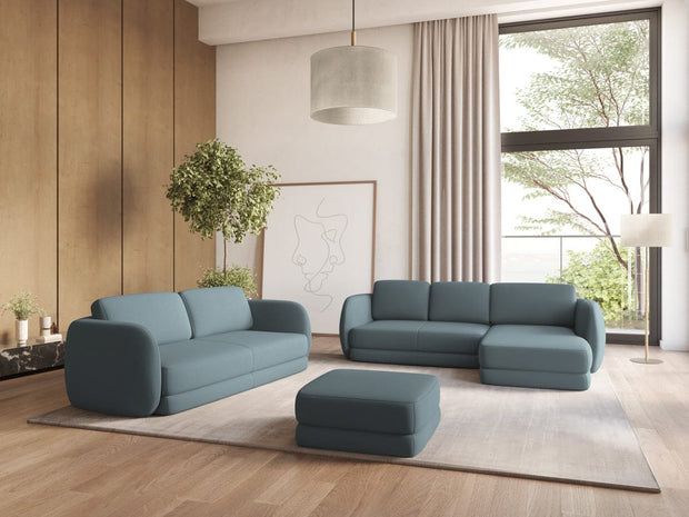 Makamii Canapea Fixa, 4 locuri, Tapitata cu Stofa si Masa de cafea Inclusa, Kiana 4S-7, l310xA104xH85 cm