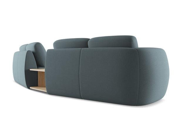 Makamii Canapea Fixa, 4 locuri, Tapitata cu Stofa si Masa de cafea Inclusa, Kiana 4S-7, l310xA104xH85 cm