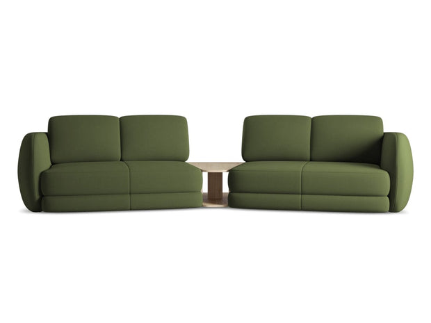 Makamii Canapea Fixa, 4 locuri, Tapitata cu Stofa si Masa de cafea Inclusa, Kiana 4S-7, l310xA104xH85 cm