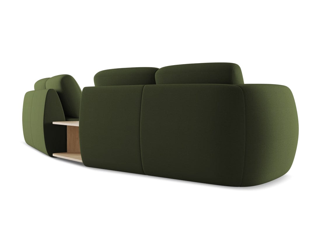 Makamii Canapea Fixa, 4 locuri, Tapitata cu Stofa si Masa de cafea Inclusa, Kiana 4S-7, l310xA104xH85 cm