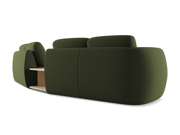 Makamii Canapea Fixa, 4 locuri, Tapitata cu Stofa si Masa de cafea Inclusa, Kiana 4S-7, l310xA104xH85 cm