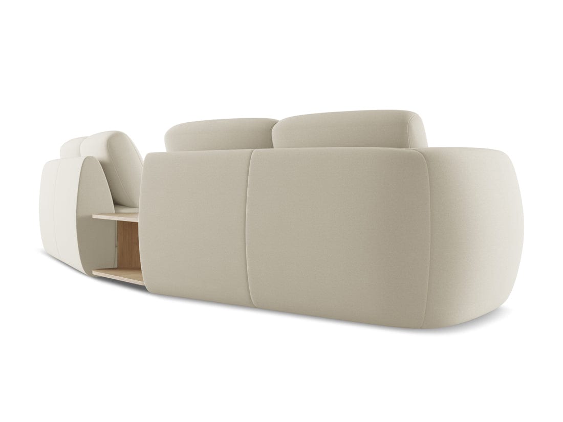 Makamii Canapea Fixa, 4 locuri, Tapitata cu Stofa si Masa de cafea Inclusa, Kiana 4S-7, l310xA104xH85 cm