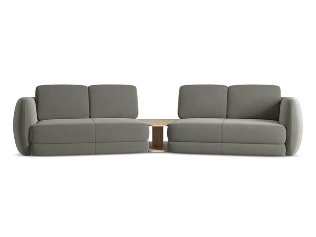 Makamii Canapea Fixa, 4 locuri, Tapitata cu Stofa si Masa de cafea Inclusa, Kiana Velvet 4S-3, l310xA104xH85 cm