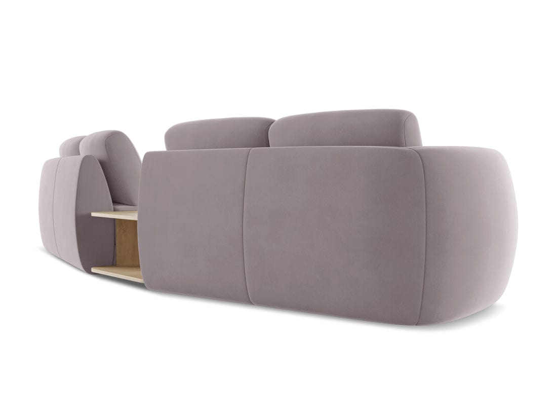 Makamii Canapea Fixa, 4 locuri, Tapitata cu Stofa si Masa de cafea Inclusa, Kiana Velvet 4S-3, l310xA104xH85 cm