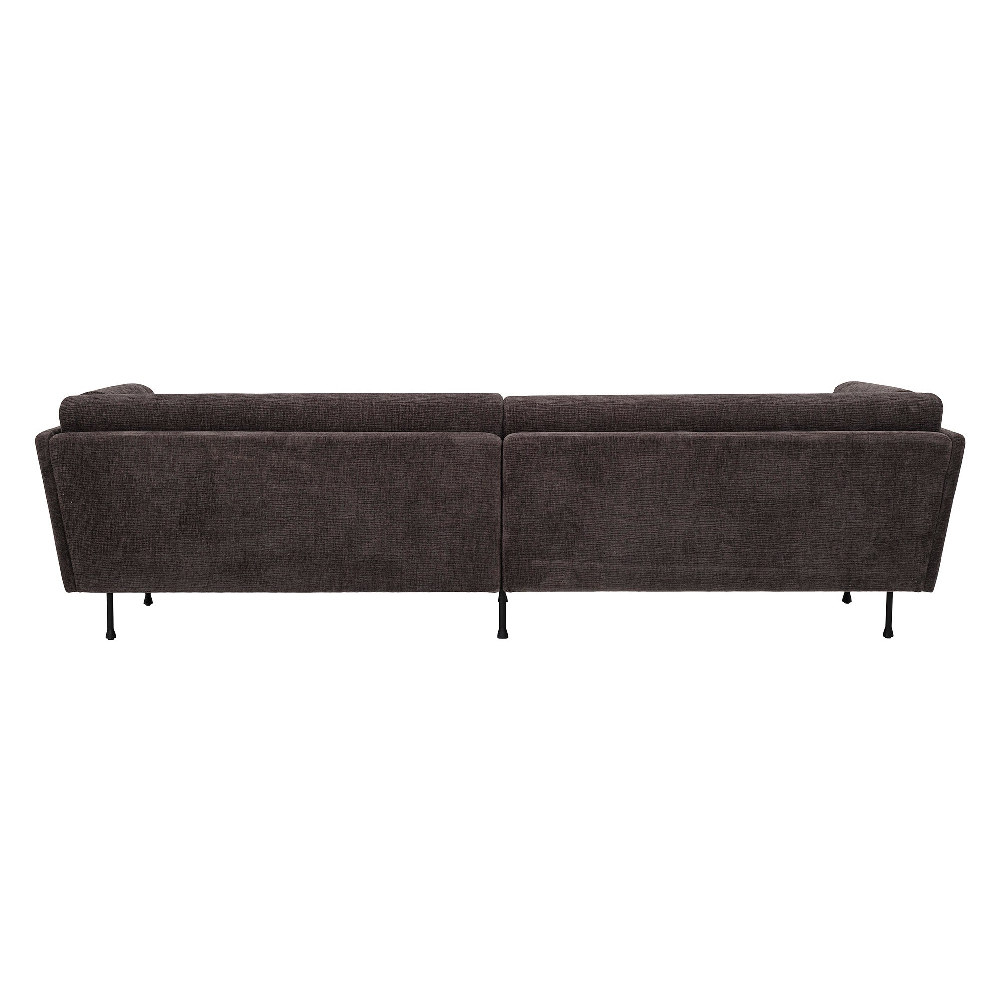 Bloomingville Canapea Fixa, 5 locuri, Tapita cu Stofa, Grade Gri, l294xA93xH81 cm