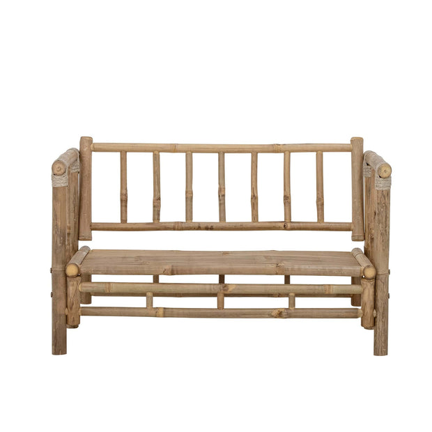 Bloomingville Canapea Fixa pentru copii, 2 locuri, Tapita cu Stofa, Mini Sole Natural, l89xA45xH55 cm