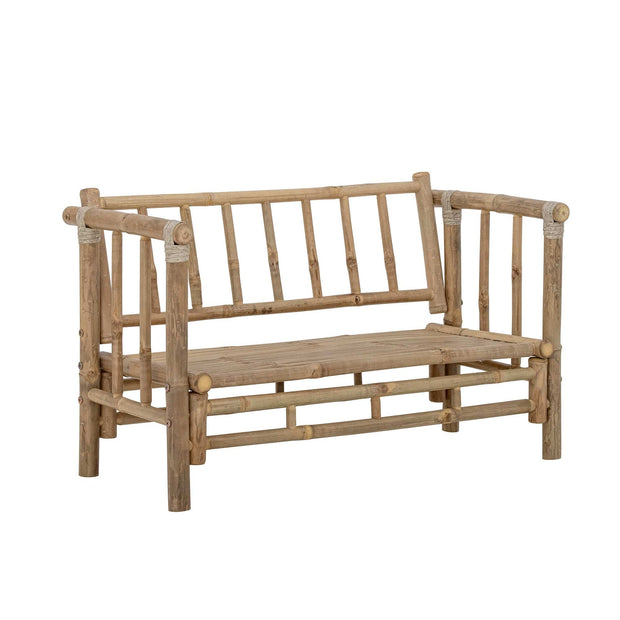 Bloomingville Canapea Fixa pentru copii, 2 locuri, Tapita cu Stofa, Mini Sole Natural, l89xA45xH55 cm