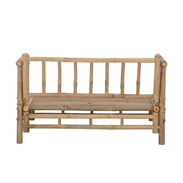 Bloomingville Canapea Fixa pentru copii, 2 locuri, Tapita cu Stofa, Mini Sole Natural, l89xA45xH55 cm