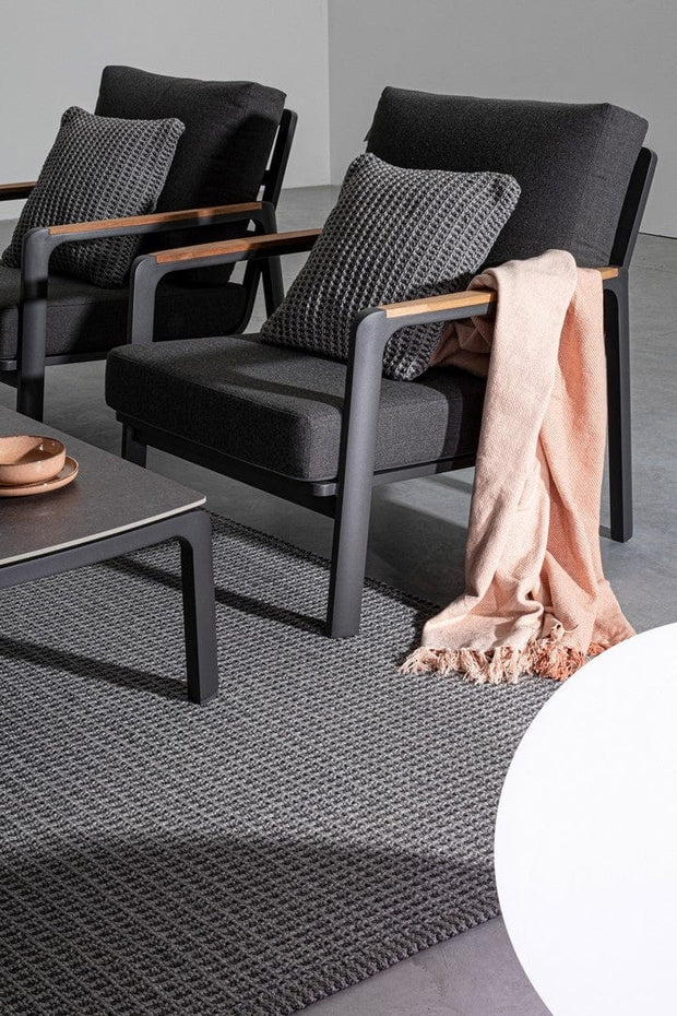 Canapea fixa pentru gradina / terasa, din aluminiu, cu perne detasabile, 3 locuri, Jalisco Antracit, l192xA87xH86 cm (3)