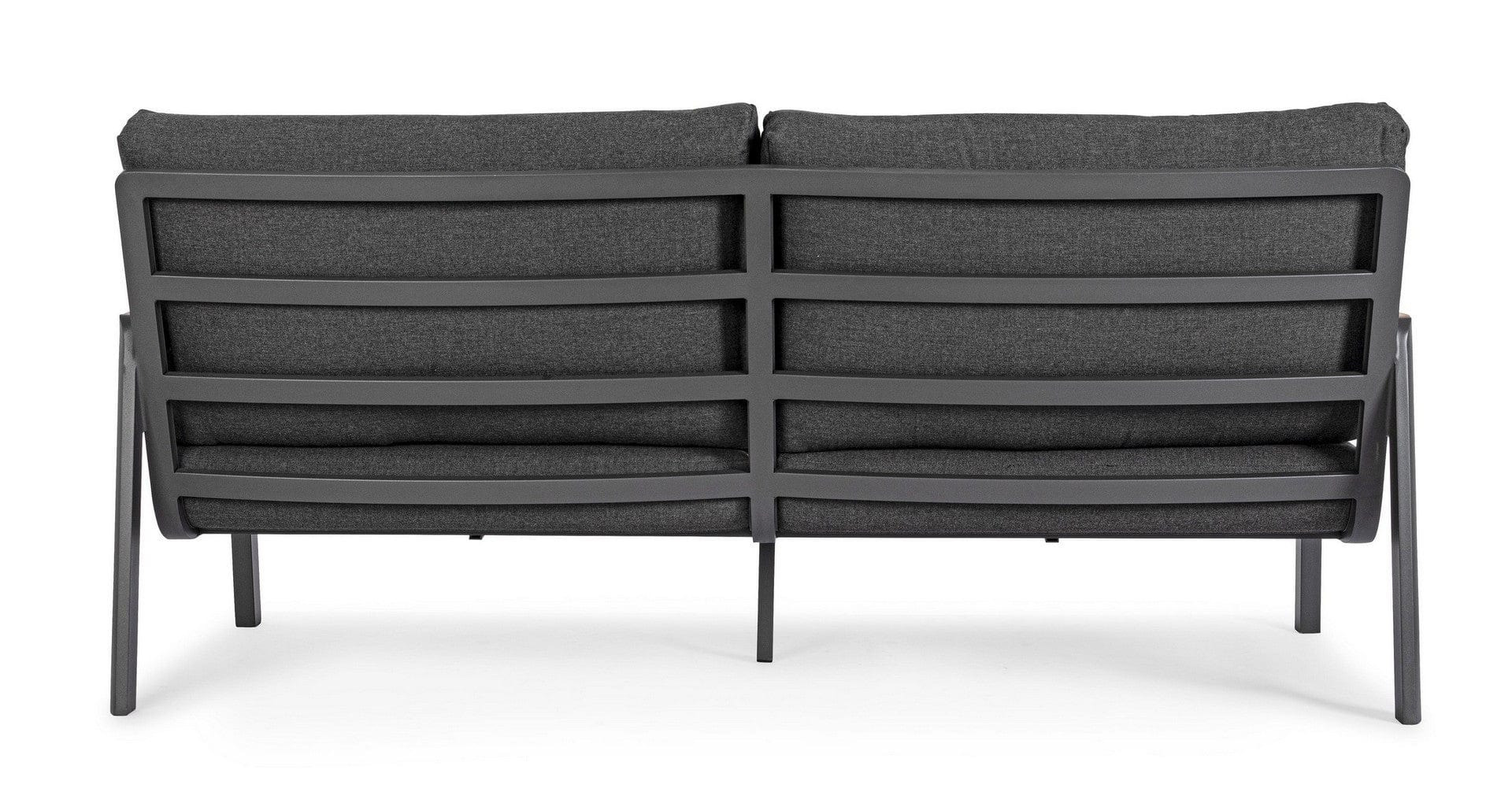 Canapea fixa pentru gradina / terasa, din aluminiu, cu perne detasabile, 3 locuri, Jalisco Antracit, l192xA87xH86 cm (8)