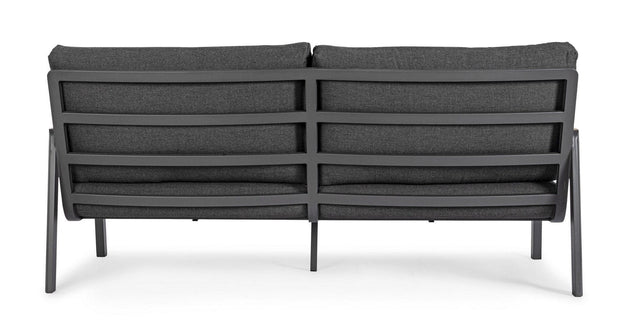 Canapea fixa pentru gradina / terasa, din aluminiu, cu perne detasabile, 3 locuri, Jalisco Antracit, l192xA87xH86 cm (8)