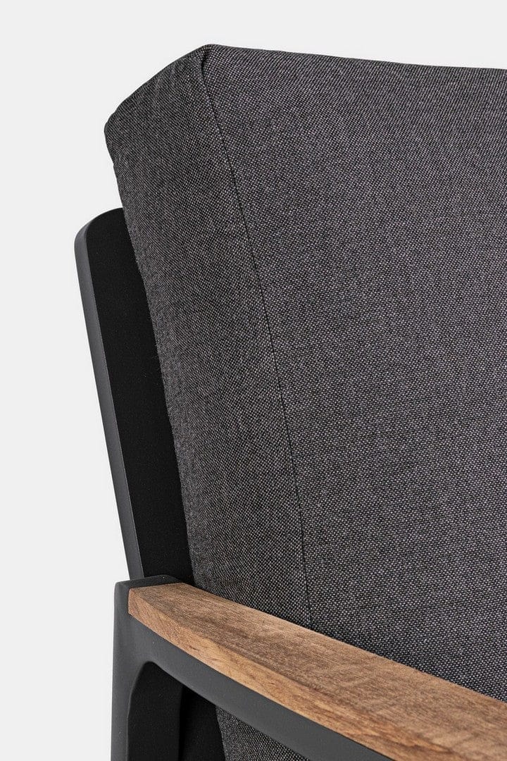 Canapea fixa pentru gradina / terasa, din aluminiu, cu perne detasabile, 3 locuri, Jalisco Antracit, l192xA87xH86 cm (10)