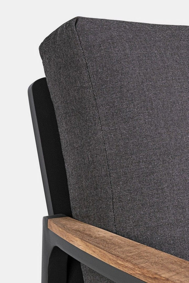 Canapea fixa pentru gradina / terasa, din aluminiu, cu perne detasabile, 3 locuri, Jalisco Antracit, l192xA87xH86 cm (10)