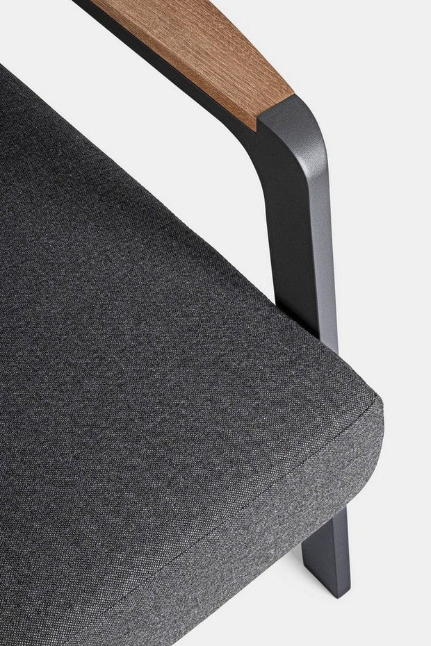 Canapea fixa pentru gradina / terasa, din aluminiu, cu perne detasabile, 3 locuri, Jalisco Antracit, l192xA87xH86 cm (12)