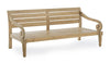 Canapea fixa pentru gradina / terasa, din lemn de tec, 3 locuri, Karuba Grej / Natural, l165xA80xH75 cm (5)
