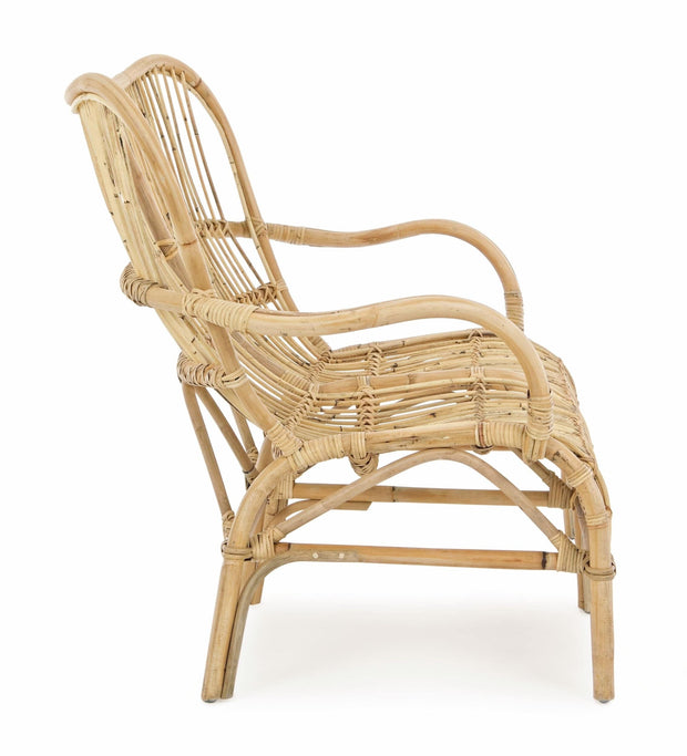 Canapea fixa pentru gradina / terasa, din ratan, 2 locuri, Clarita Natural, l119xA83xH87 cm (3)