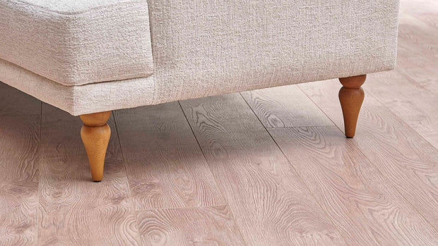 Dogtas Canapea fixa tapitata cu stofa, 4 locuri, Toscana Crem, l260xA92xH80,5 cm