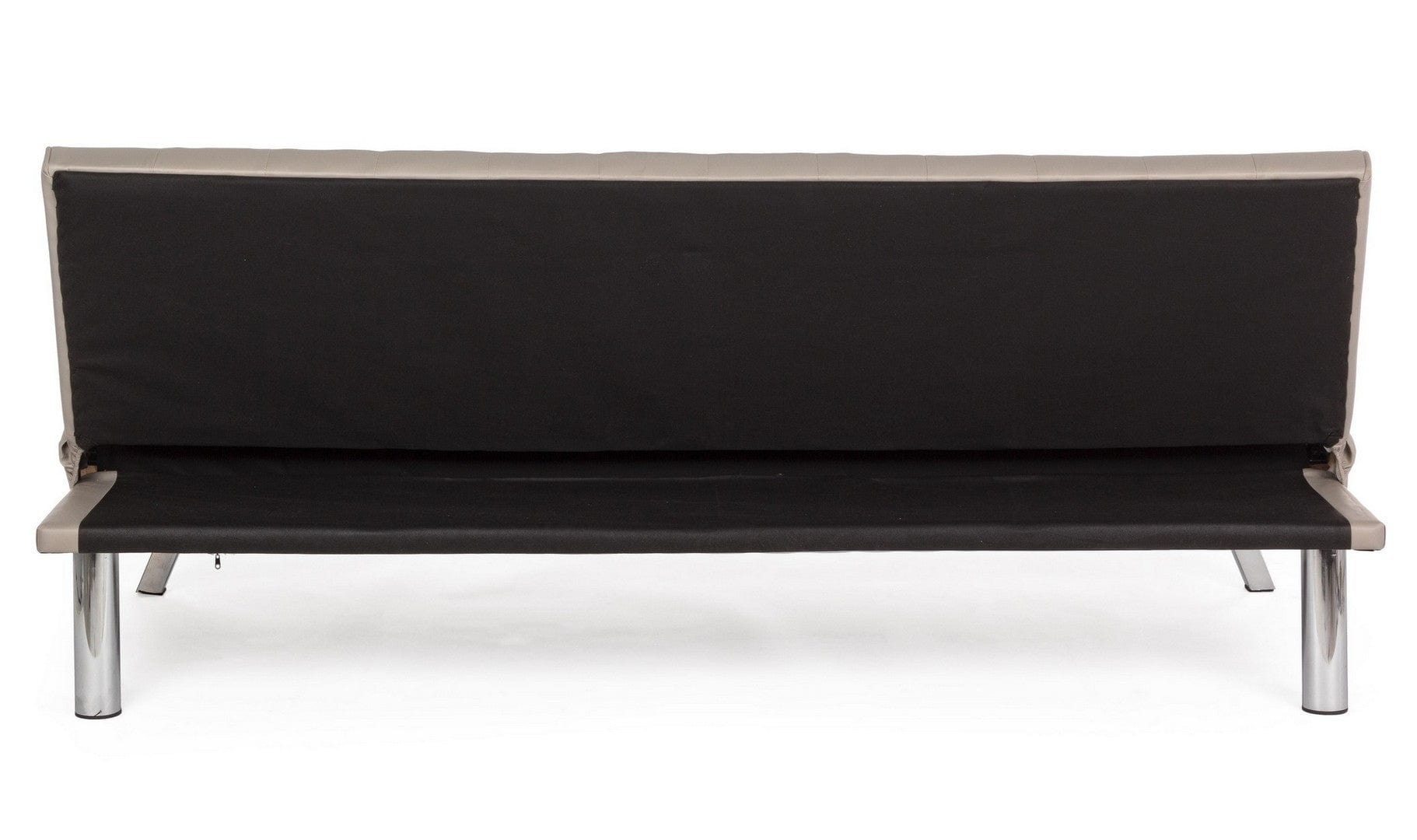 Canapea Forbes Grej Extensibila cu Spuma Poliuretanica, 3 Locuri, Suprafata de Dormit 180x94 cm, tapitata cu Piele Ecologica, l180xA82xH73 cm (4)