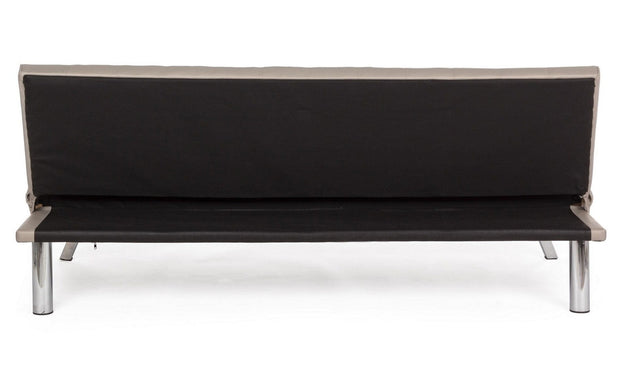 Canapea Forbes Grej Extensibila cu Spuma Poliuretanica, 3 Locuri, Suprafata de Dormit 180x94 cm, tapitata cu Piele Ecologica, l180xA82xH73 cm (4)