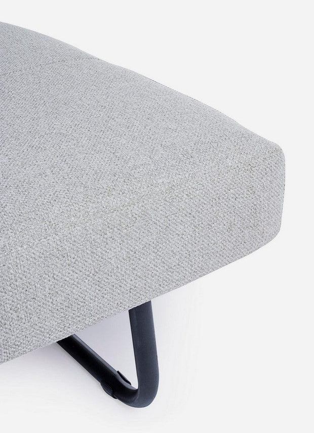 Canapea Hayden Gri Deschis Extensibila cu Spuma Poliuretanica, 2 Locuri, Suprafata de Dormit 198x151 cm, tapitata cu Stofa, Perne Incluse, l151xA96xH79 cm (6)