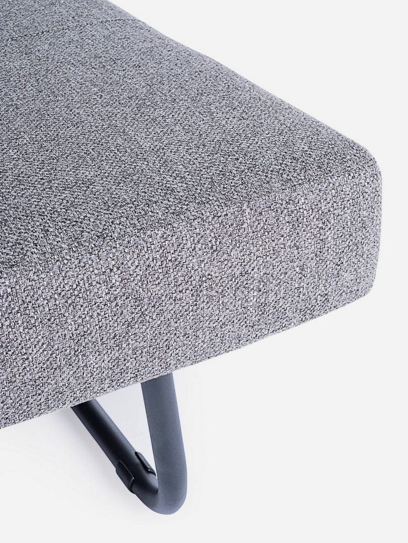 Canapea Hayden Gri Extensibila cu Spuma Poliuretanica, 2 Locuri, Suprafata de Dormit 198x151 cm, tapitata cu Stofa, Perne Incluse, l151xA96xH79 cm (8)