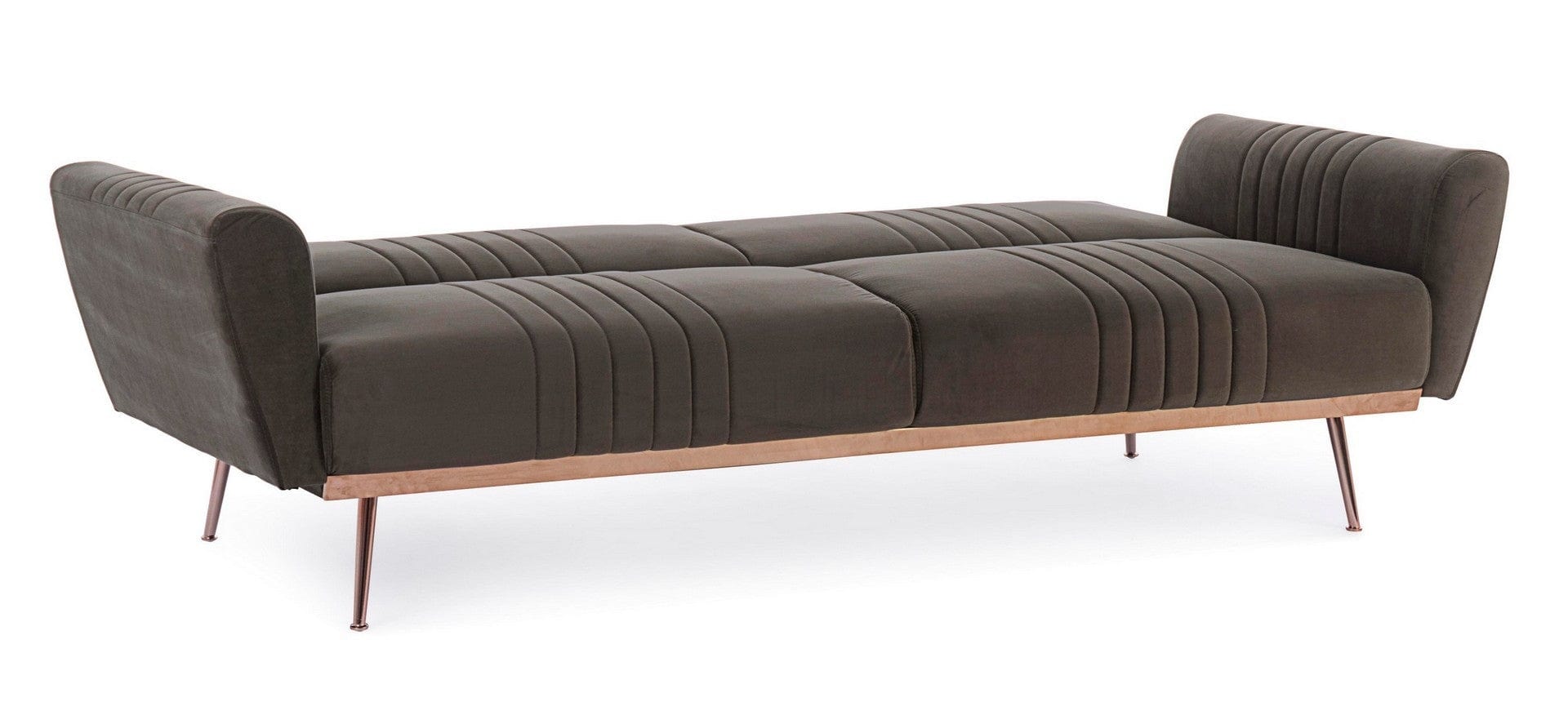 Canapea Johnny Velvet Maro Extensibila cu Spuma Poliuretanica, 3 Locuri, Suprafata de Dormit 180x104 cm, tapitata cu Stofa, l210xA83xH85 cm (7)