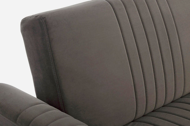 Canapea Johnny Velvet Maro Extensibila cu Spuma Poliuretanica, 3 Locuri, Suprafata de Dormit 180x104 cm, tapitata cu Stofa, l210xA83xH85 cm (8)